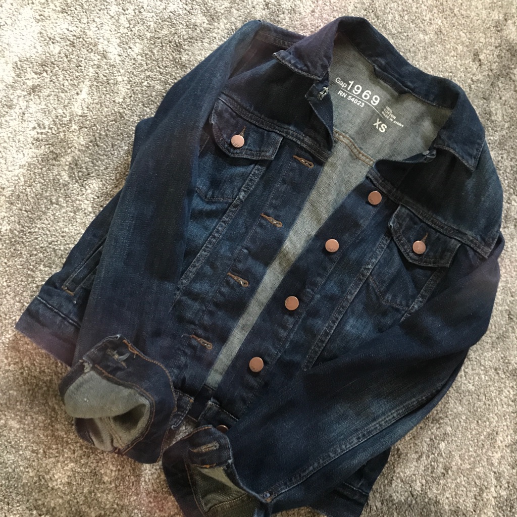 Xs 1969 Gap Dark Denim Jacket